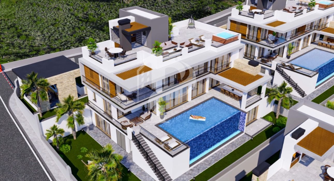 Ultra Luxury 6 Bedroom Seaview Villa with Exclusive Amenities for Sale in Lapta North Cyprus